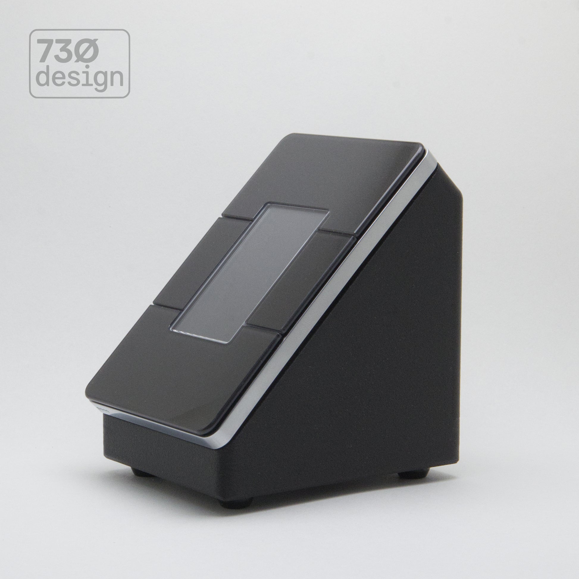 ControlBase Designed for Dynalite Antumbra shown in Obsidian Black Finish with Black Antumbra Display Panel