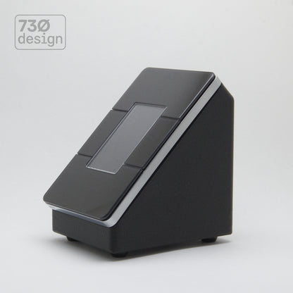 ControlBase Designed for Dynalite Antumbra shown in Obsidian Black Finish with Black Antumbra Display Panel