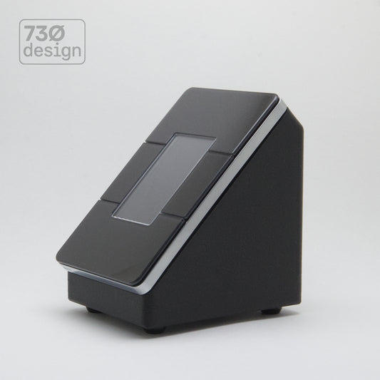 ControlBase Designed for Dynalite Antumbra shown in Obsidian Black Finish with Black Antumbra Display Panel