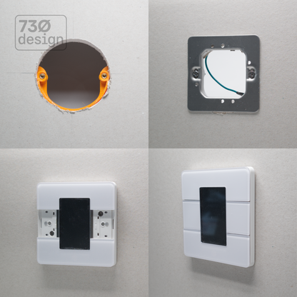 ControlFix | EU Square Panel Mounting Adapter | 70mm Cutout | 5-Pack