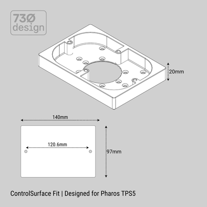 ControlSurface Fit | Surface Mount Designed for Pharos TPS5
