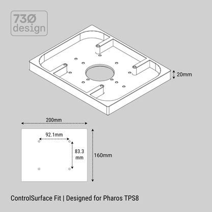 ControlSurface Fit | Surface Mount Designed for Pharos TPS8